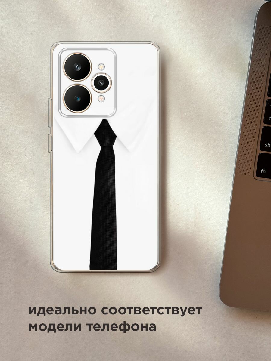 Силиконовый чехол на Realme 15 / Реалми 15 с принтом "Галстук" — фото 1