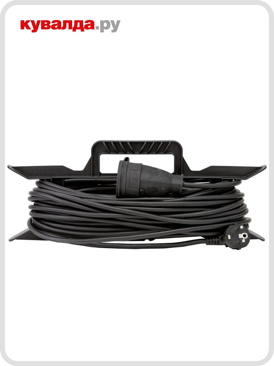 Удлинитель GLANZEN ER-30-003 силовой на рамке штепс. гнездо пвс 3х15 30 м