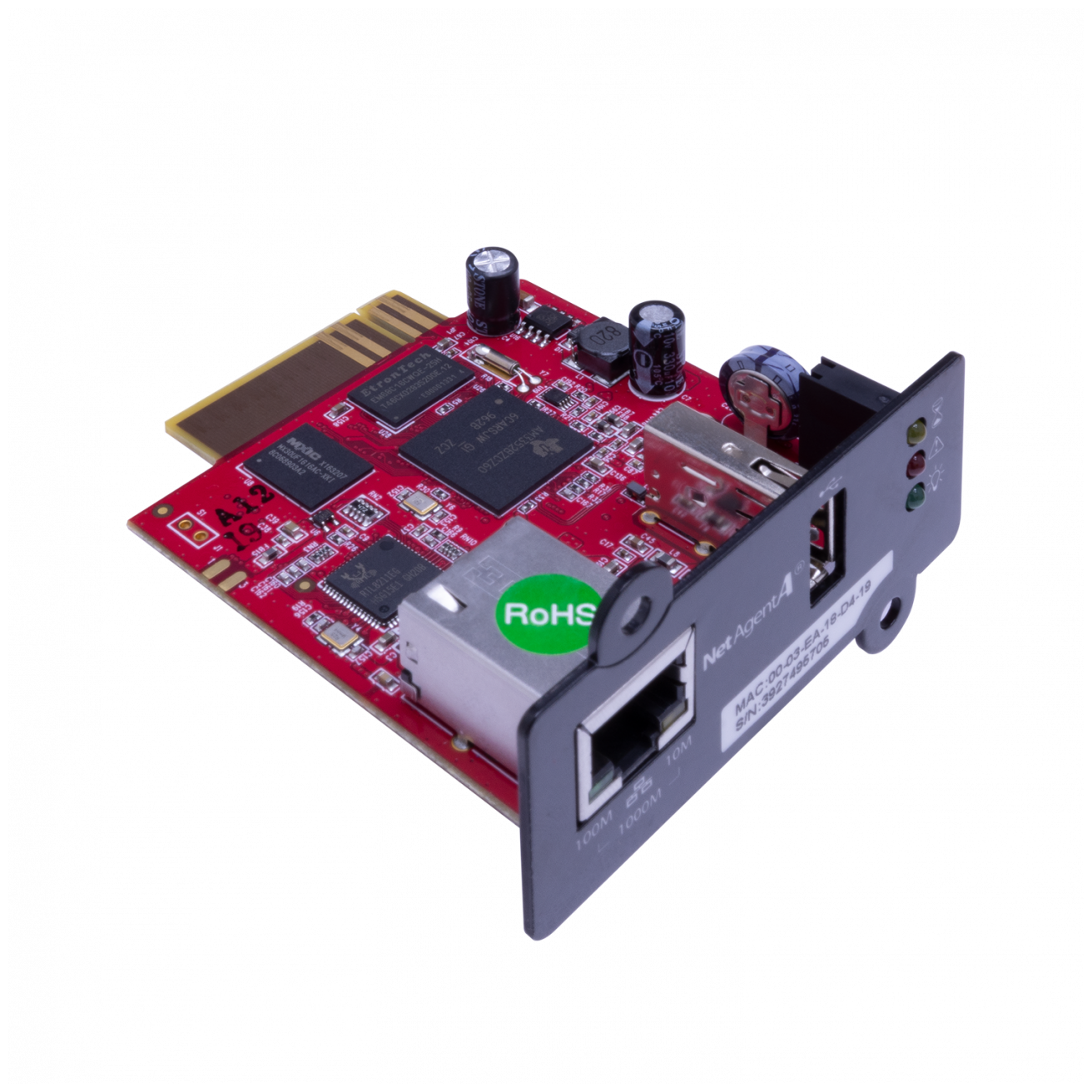 Плата управления импульс CNDA807 с интерфейсом Ethernet для мониторинга ИБП по сети