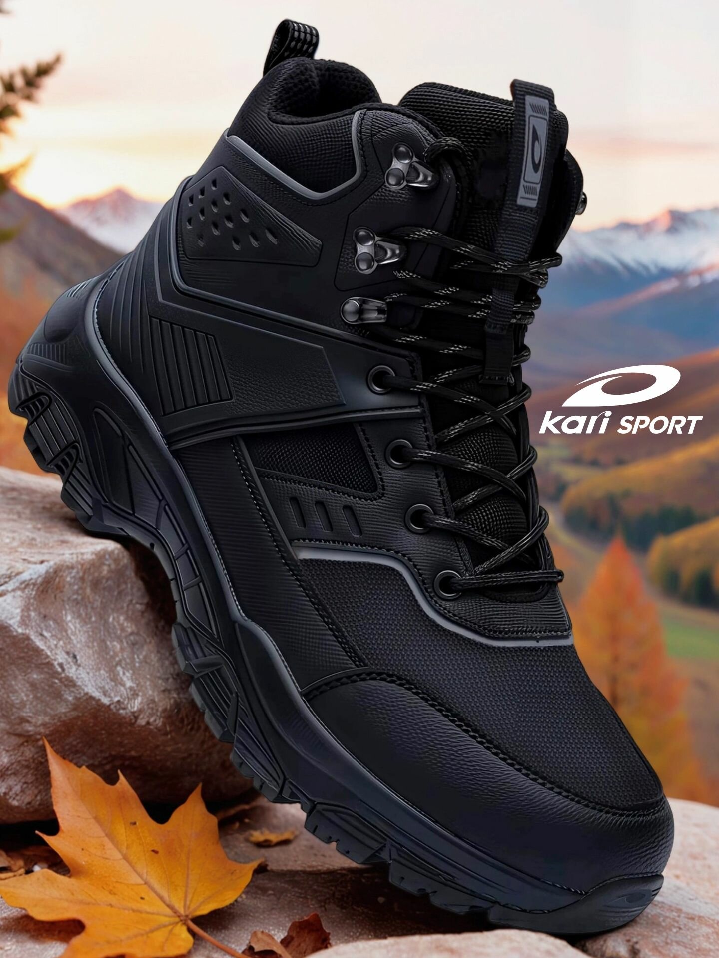 Ботинки kari размер 41 черный