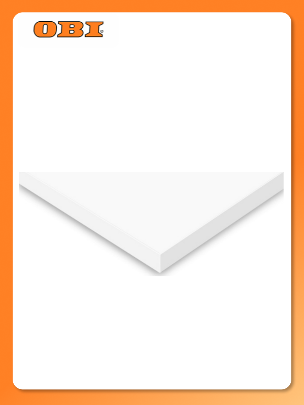 Мебельная панель ultradecor 2008003001053 ЛДСП 1200x600x16 мм белая