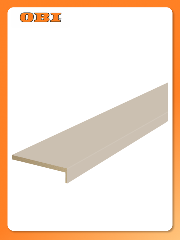 Наличник VELLDORIS Emalux МДФ бежевый телескопический 70х25х2200 мм