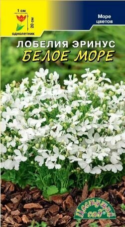 Семена Лобелия Море Белое Цветущий сад