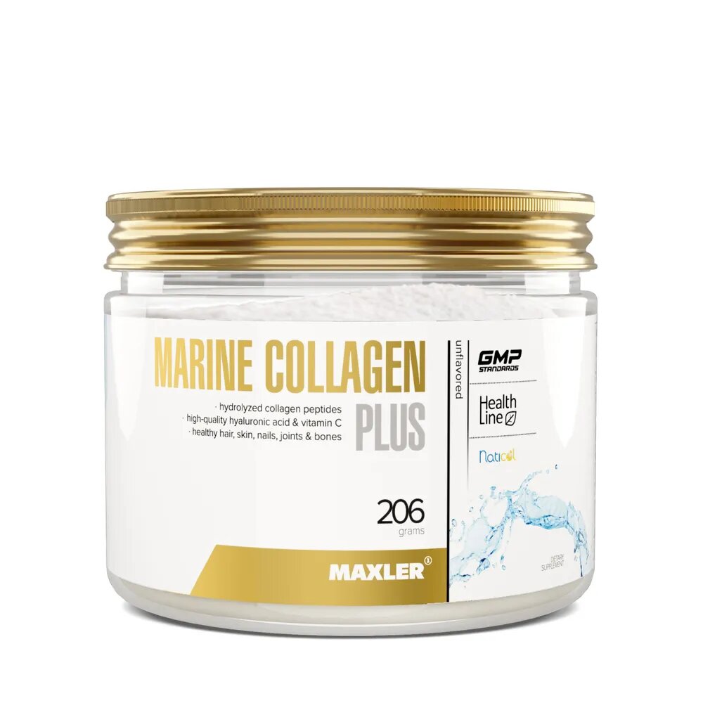 Коллаген морской Maxler Marine Collagen, порошок, 206г, с витамином С