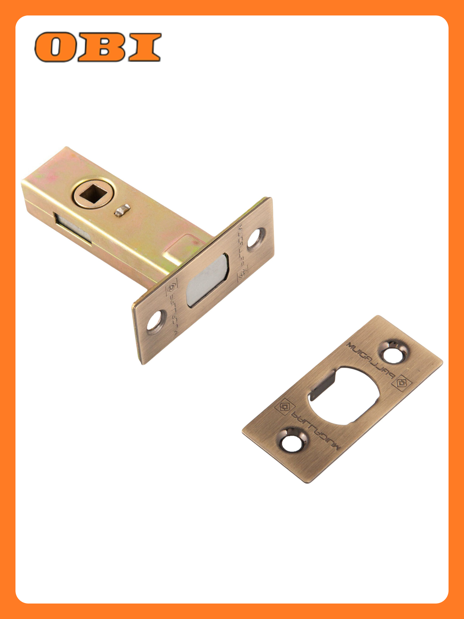 Дверная задвижка врезная Palladium 101 AB 57x66x20 мм металл