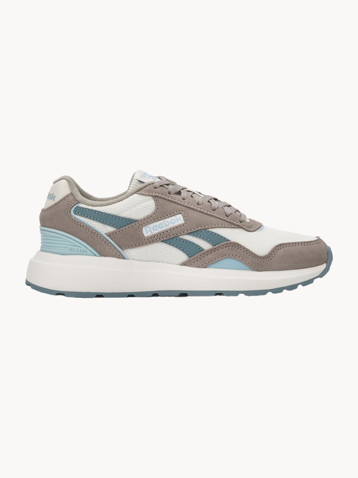 Кроссовки Reebok GL 1100, размер 8,5 US, бежевый/серый/голубой