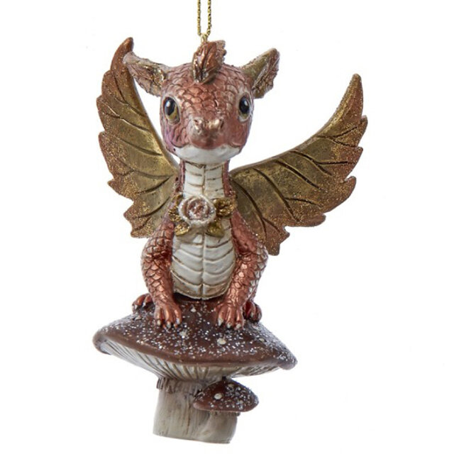 Елочная игрушка Дракончик Имеральд 9 см Kurts Adler D4548-1