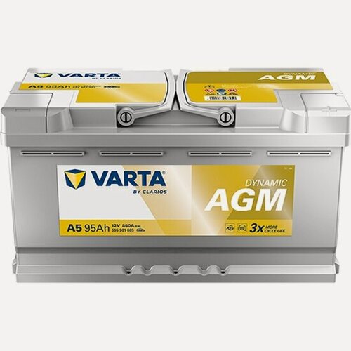 Изображение товара Аккумулятор Varta Dynamic AGM 595 901 085 G14/A5, 353x175x190, обратная полярность, 95 Ач