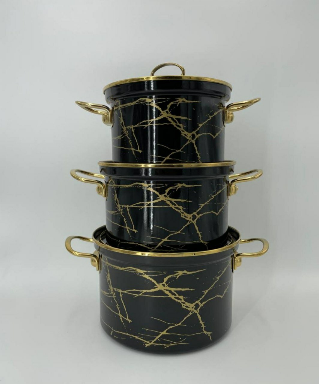 Набор кастрюль, эмалированная сталь, в подарочной упаковке . — фото 1