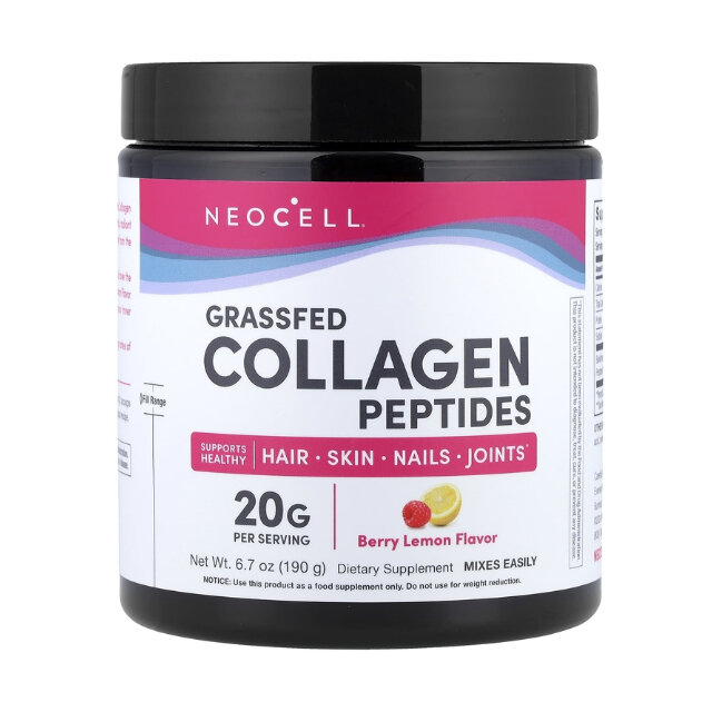 Grassfed Collagen Peptides Berry Lemon 190 г – коллагеновые пептиды с ароматом ягод и лимона