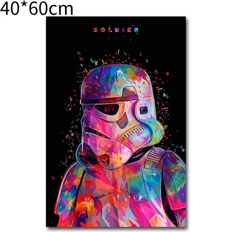 Постер из качественного шелкового полотна стильное современное искусство без рамы декор для стен Стиль C - 40x60 см без рамы.