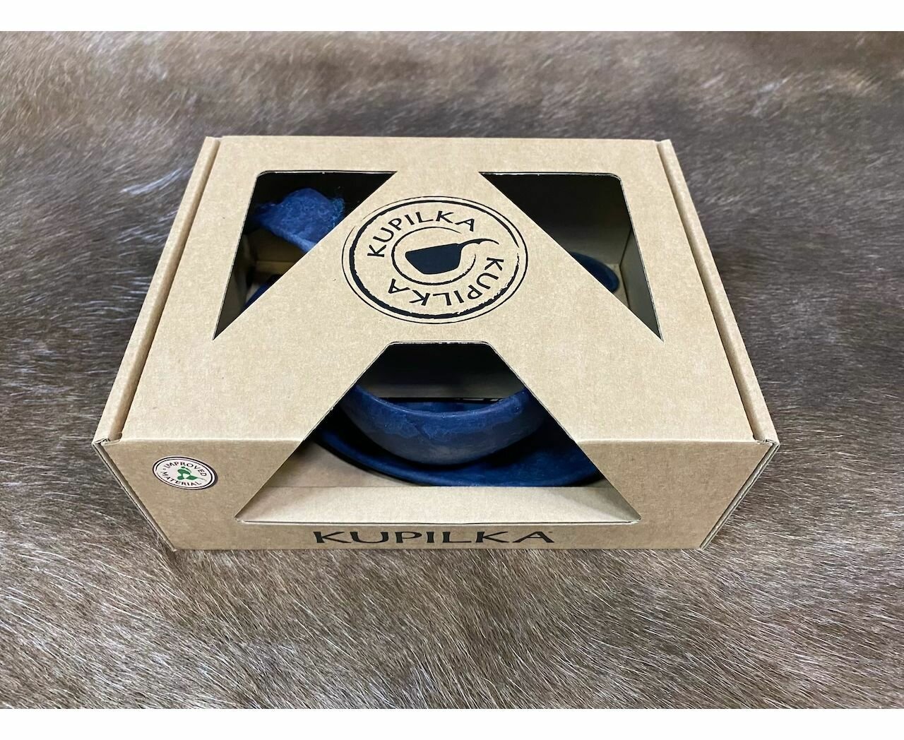 Финский набор чайной посуды Kupilka Gift Box, цвет: Blueberry — фото 1