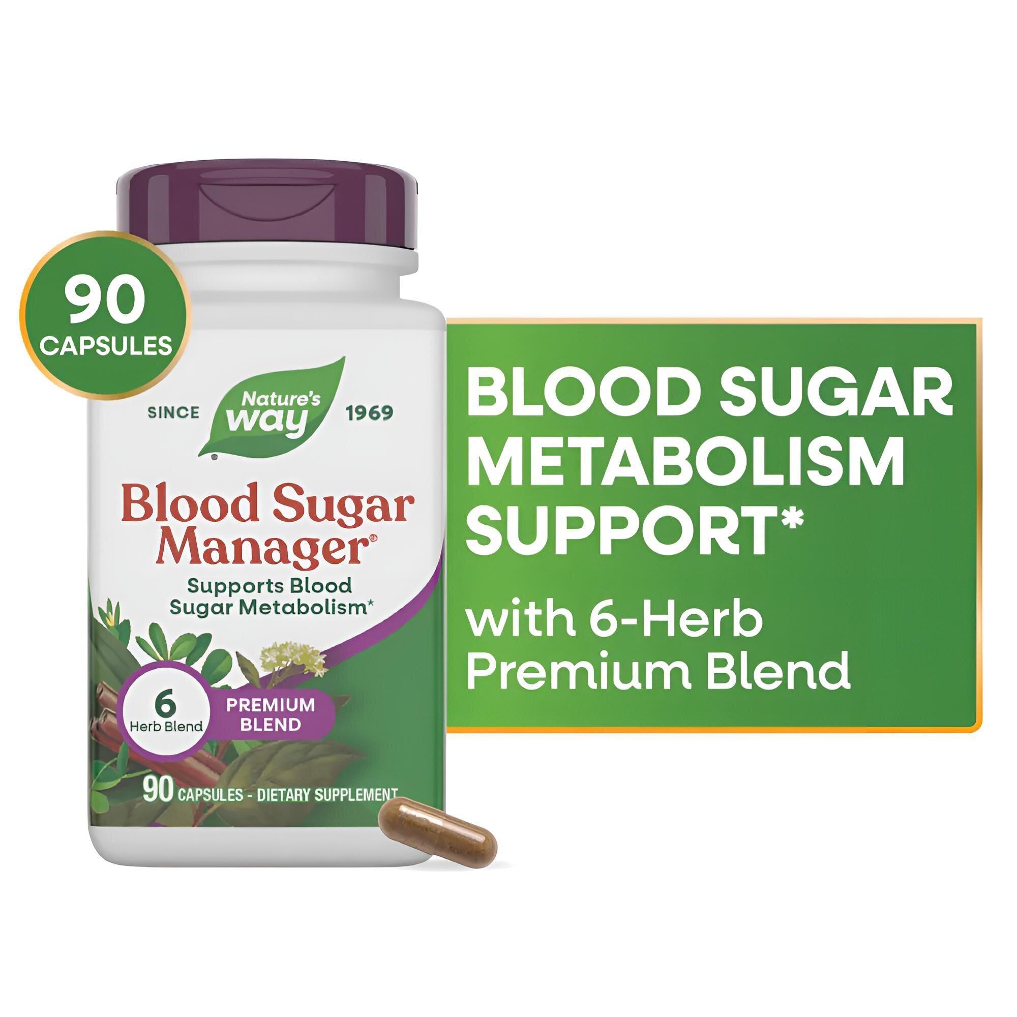 Nature’s Way Blood Sugar Support N90 — поддержка нормального уровня сахара в крови и обмена веществ