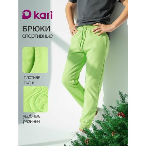 фото Брюки kari весна-лето 2026, размер 8-9, светло-зеленый