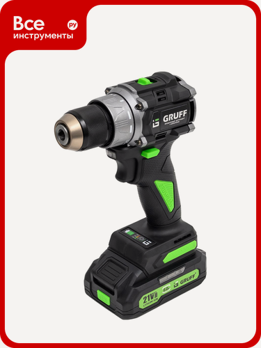 Изображение товара Аккумуляторный шуруповерт GRUFF GF-21Z, для выполнения широкого спектра задач строительстве, пластиковый, универсальный