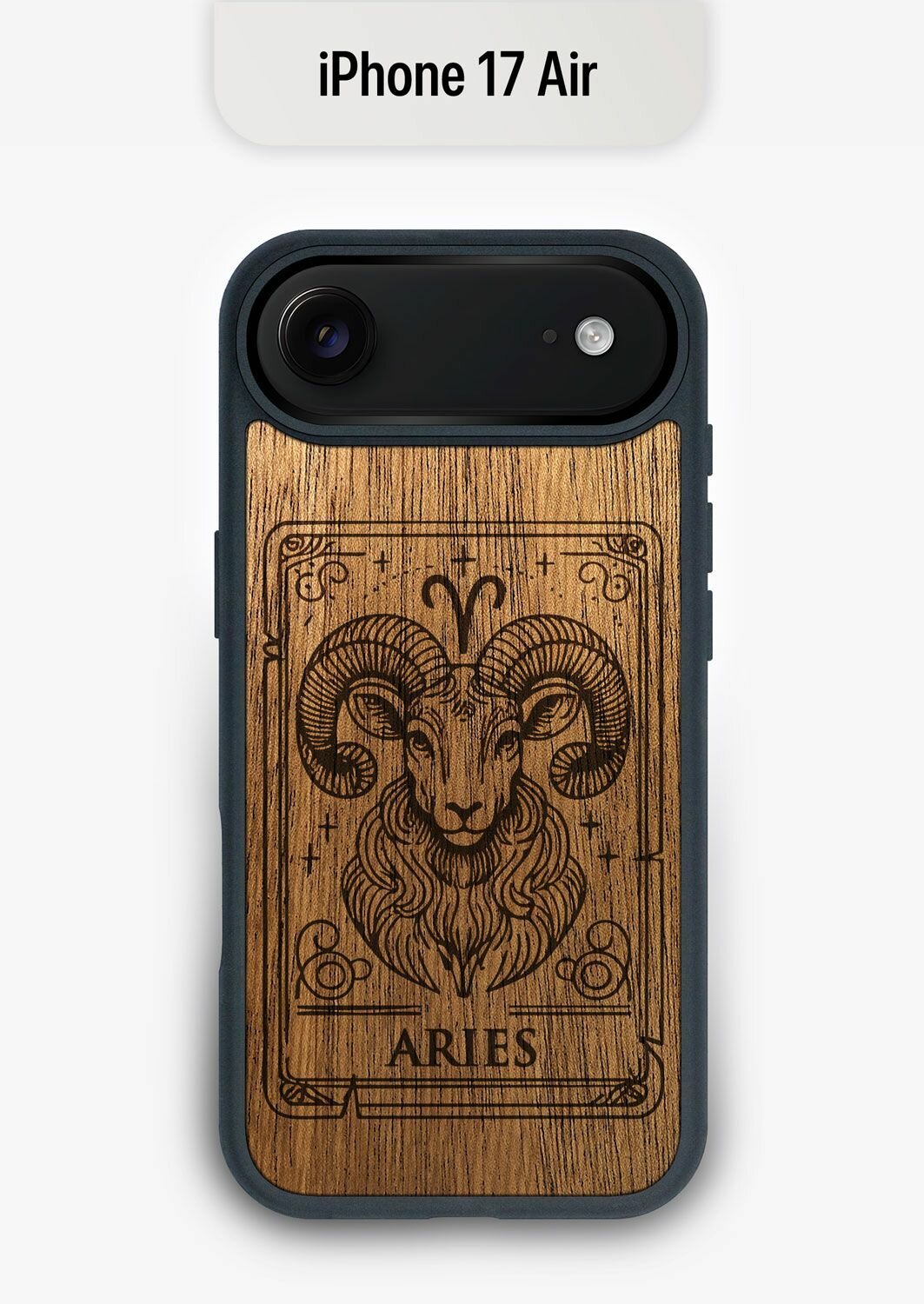 Деревянный чехол для iPhone 17 Air Овен
