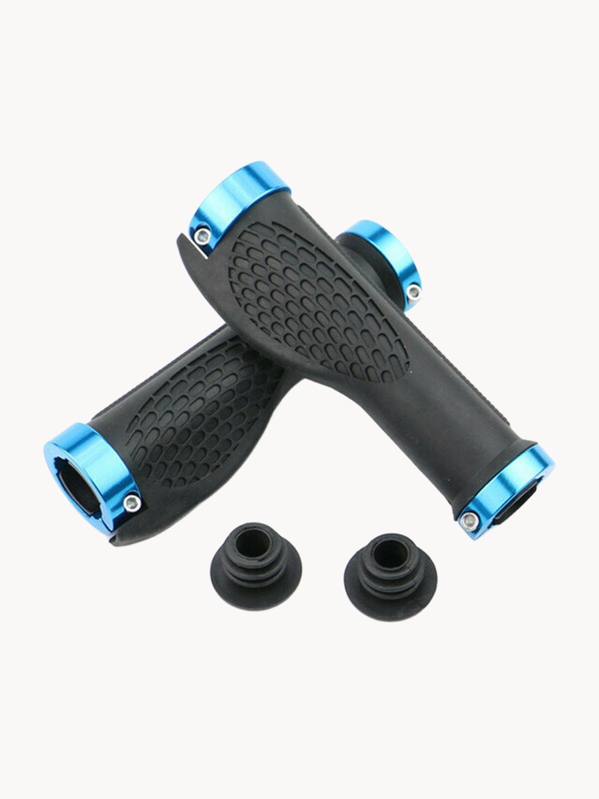 Грипсы руля HANOX , эргономические, длина 13см, цвет черно-голубой