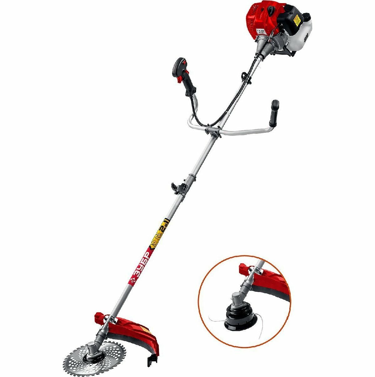 Бензиновый триммер ЗУБР 2 5 кВт 3 3 л с объем двигателя 52 см3 ширина скашивания 47 25 5 см топливный бак 1200 мл