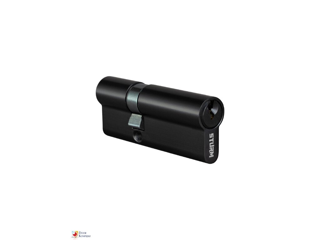 Профильный цилиндр STURM SBF-1-BS английский ключ (5 ключей) 30x50, Черный
