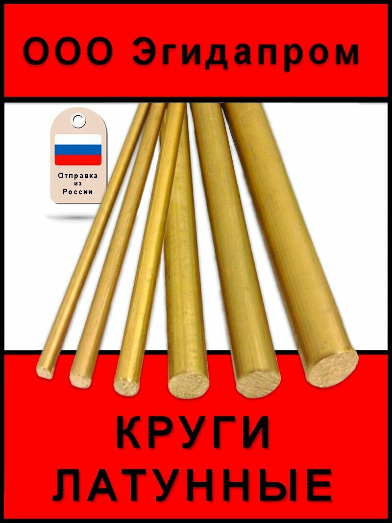 Латунь круг пруток латунный заготовка диаметр 10 мм длина 100 мм