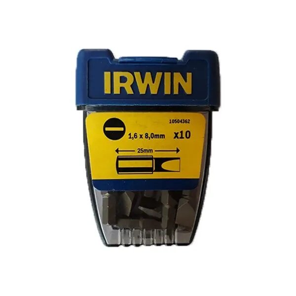 Вставка отверточная 1/4 16*80 25мм 10 шт Irwin 10504362