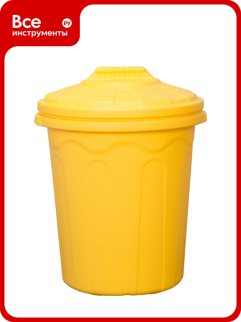 Хозяйственный бочка-бак Тара. ру желтый 80 л 15640