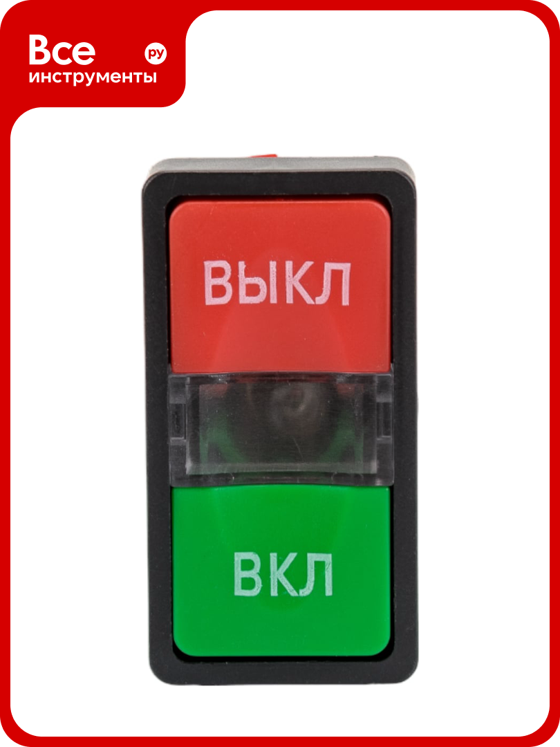 Кнопка EKF AS-22N, "Пуск-Стоп", NO+NC, прямоугольная pbn-as-rec