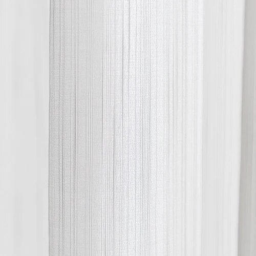 Шторы из полиэстера NAPEARL белые в полоску W300XL260CM 1PC Pull Pleated Tape Белый