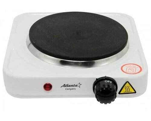 ATLANTA Электрическая настольная плита ATH 1735  1 конфорка  белая