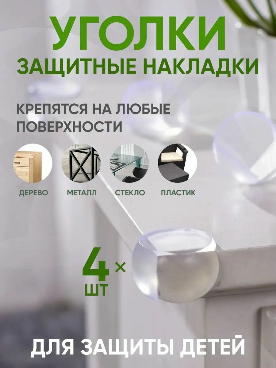 Мягкая гелевая защита углов (Прозрачные) (4шт)