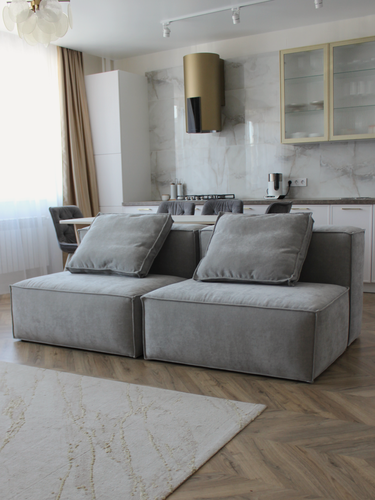 Изображение товара Диван модульный Конер, серый, 210х105х72