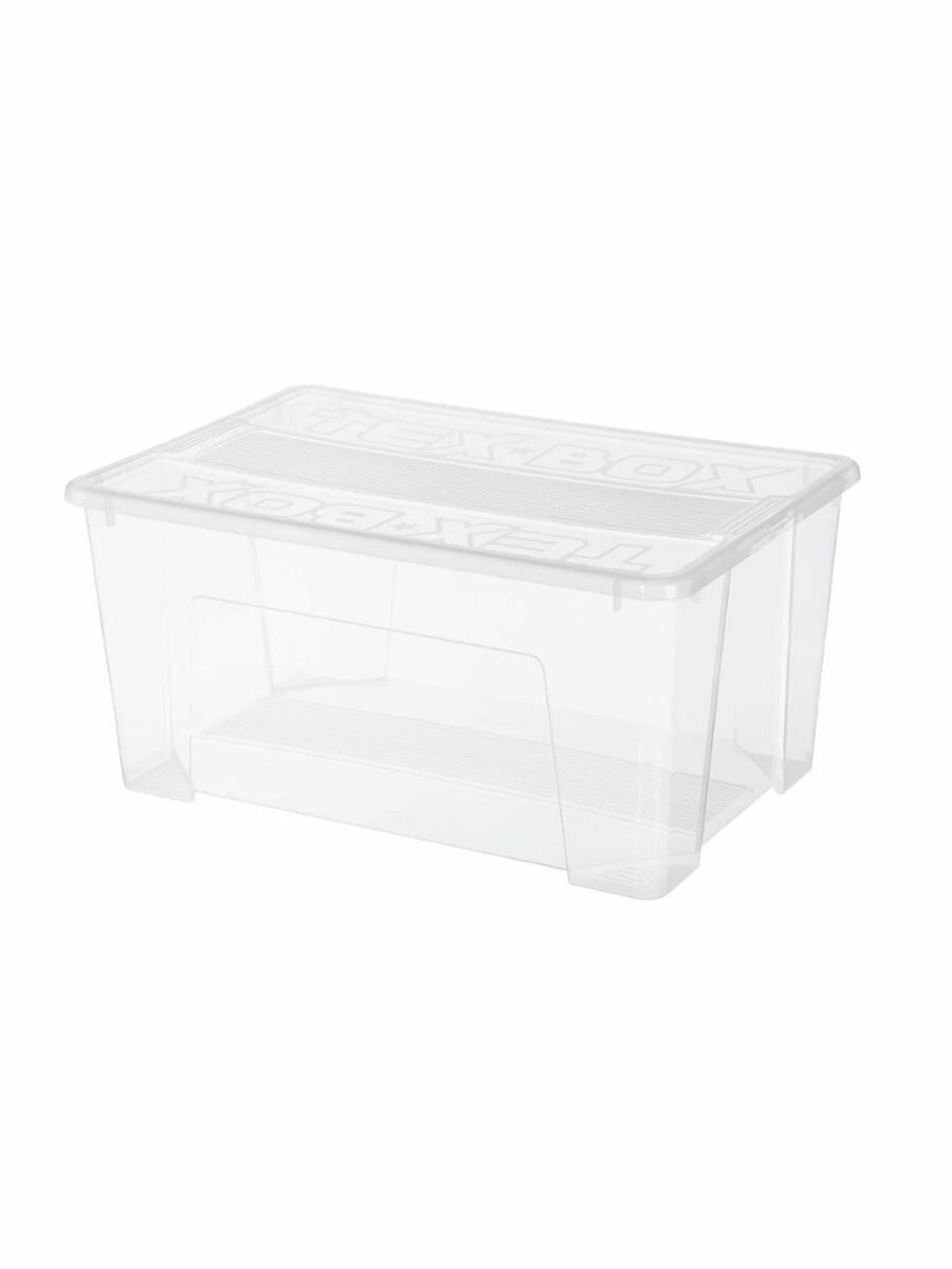 Контейнер с крышкой пластиковый Tex-Box 48 л 570х380х272 мм вкладываемый