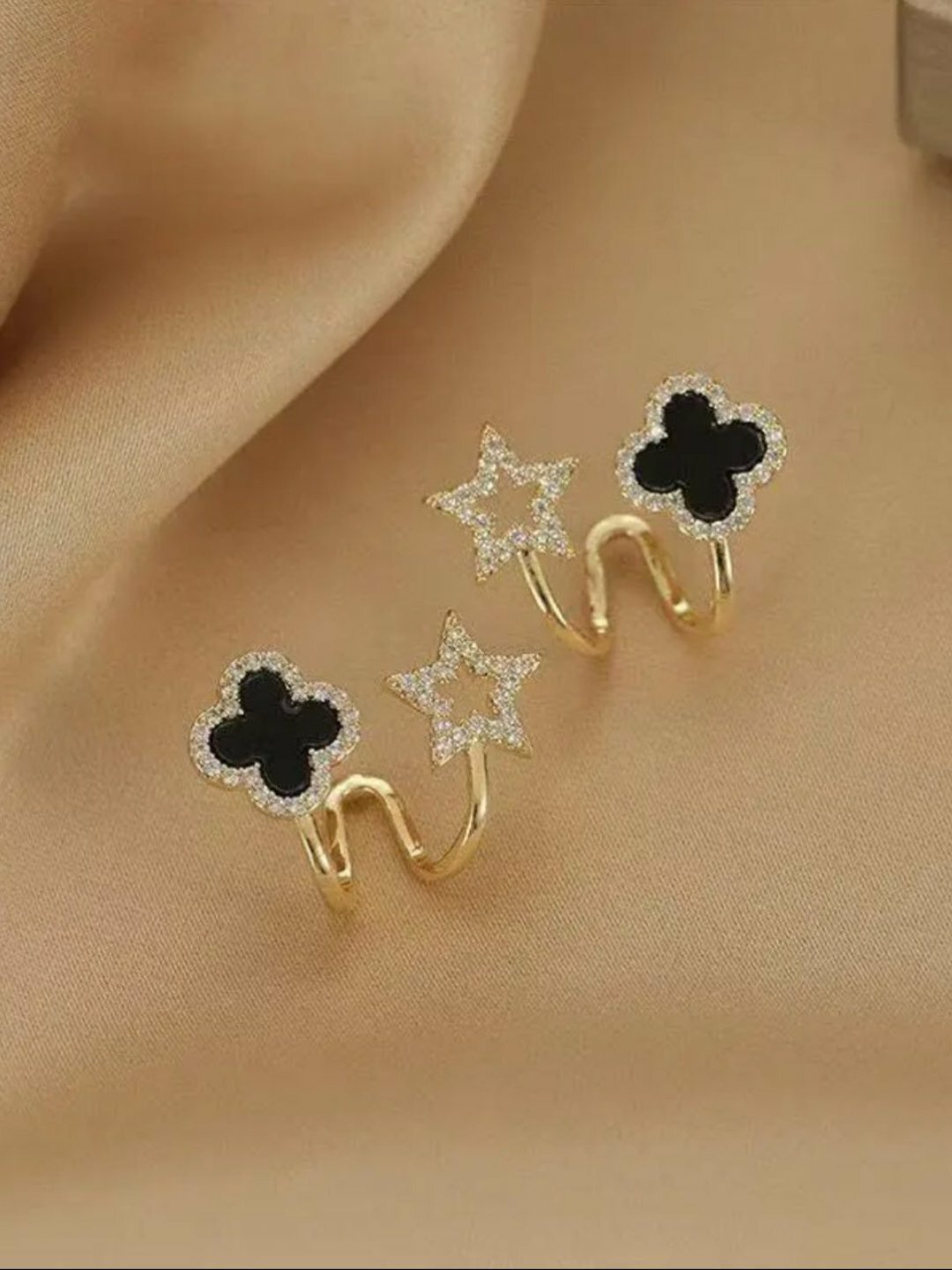 Серьги , черная — фото 1