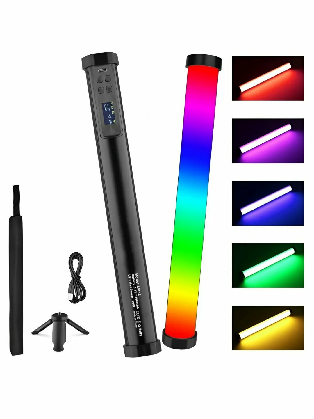 Профессиональная RGB Лампа Световой Стик LM32: Идеальный Свет для Фото, Видео, Стримов и TikTok