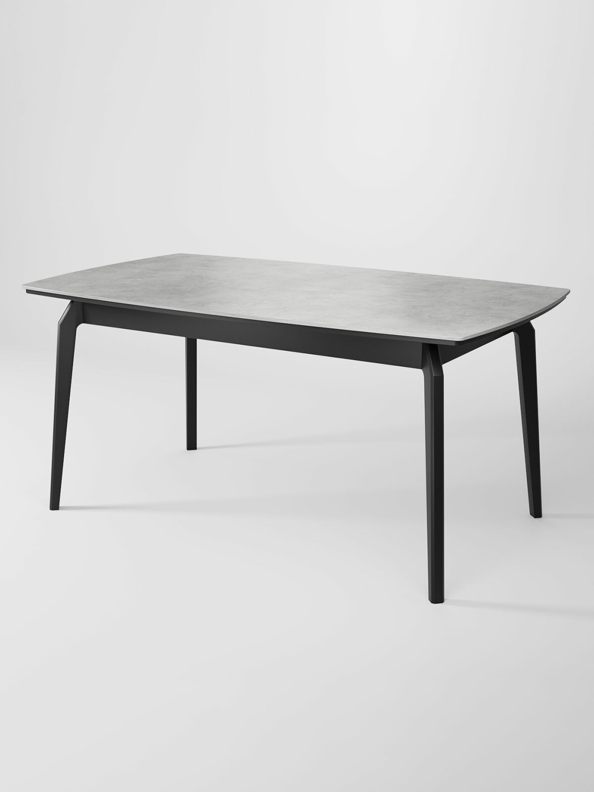 Стол обеденный Энцо 01 EGGER: Бетон Чикаго светлый - Основание Черное