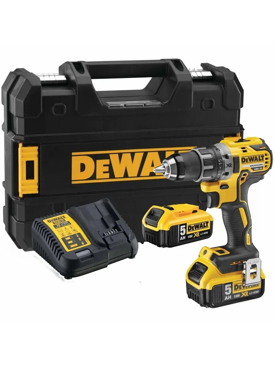 Аккумуляторная дрель-шуруповерт DEWALT DCD791P2-QW в кейсе TSTAK