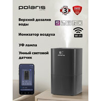 Мойка воздуха Polaris PAW 0804 WI-FI IQ Home с ночным режимом, 3,8 л, черный