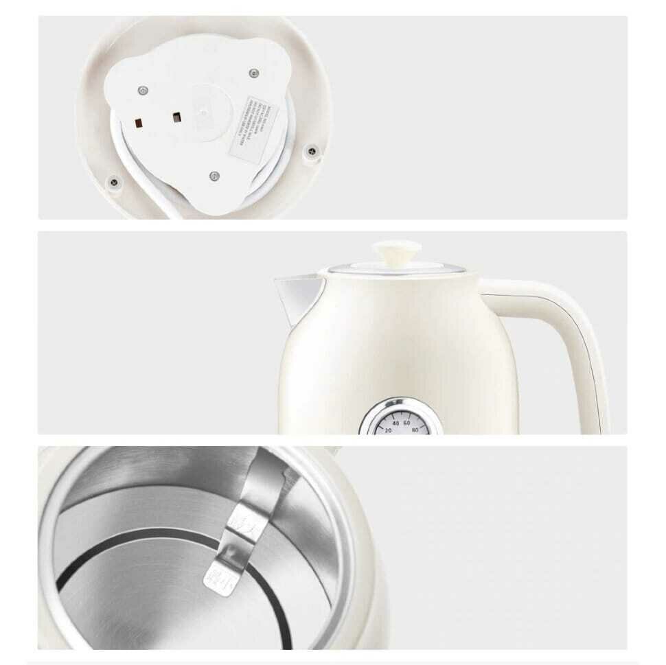 Электрический чайник Xiaomi Qcooker Retro Electric Kettle Retro White — фото 1