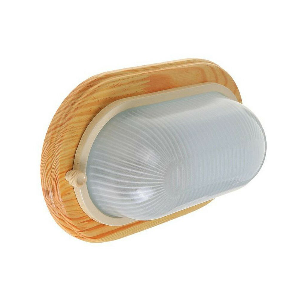 Светильник для бани и сауны овал Termo 60 20 18  IP54 100Вт 1хЕ27  цвет береза