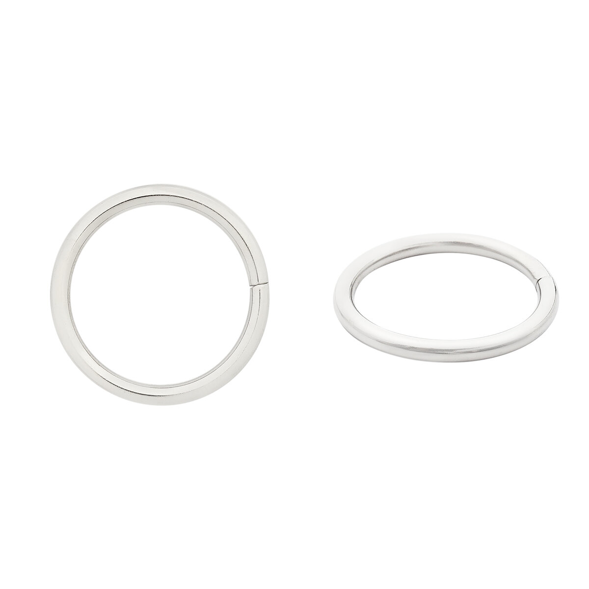 Кольца разъёмные для бижутерии 30х35 мм 100 шт металл Айрис (никель)