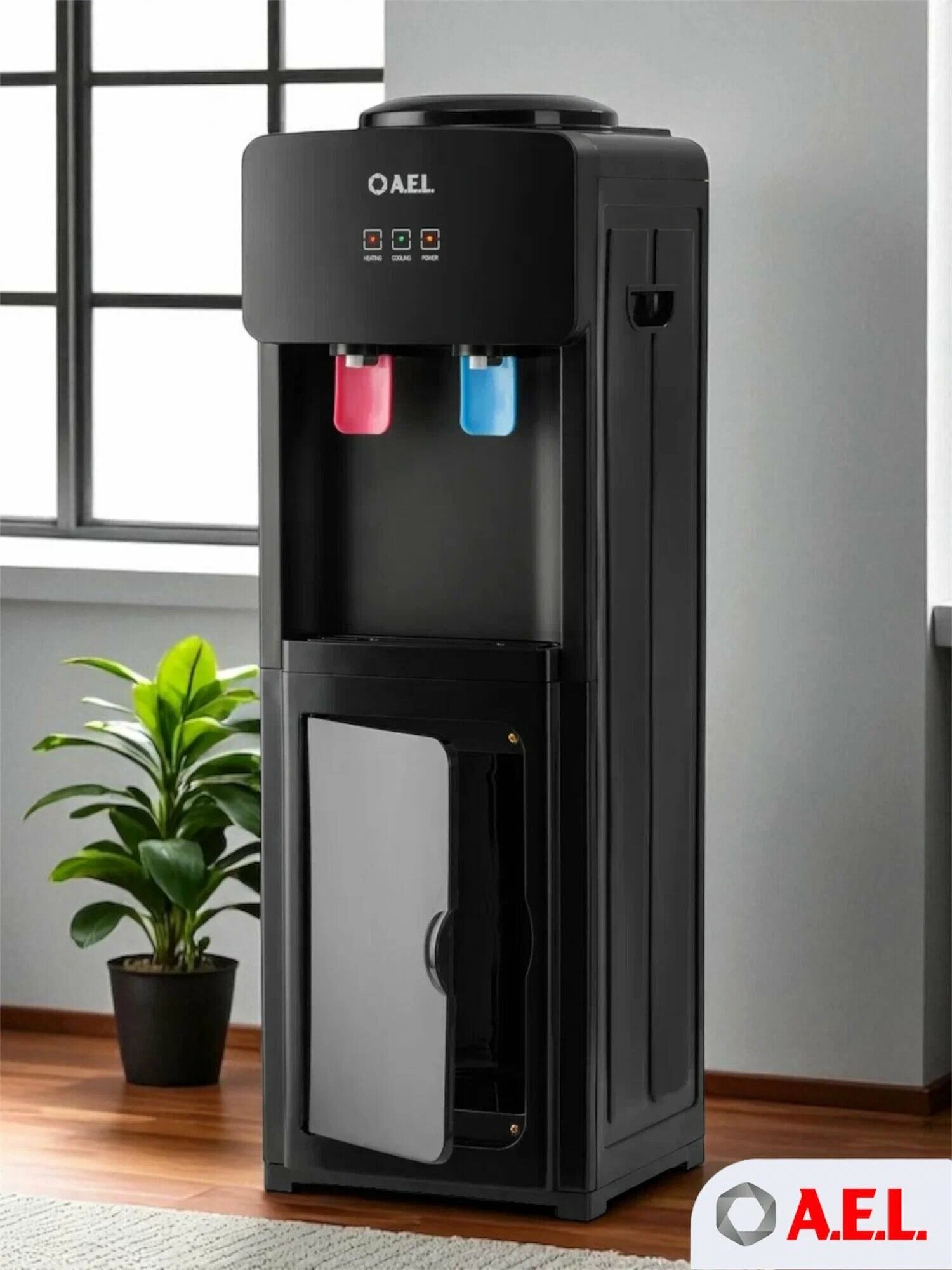 A.E.L. LD 86c full black. Гарантия 12мес. С нагревом, электронным охлаждением и шкафчиком.