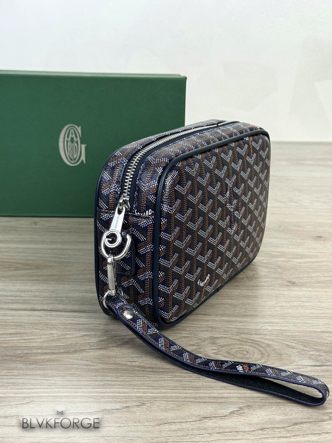 Кошелек , фактура зернистая, голубой — фото 1