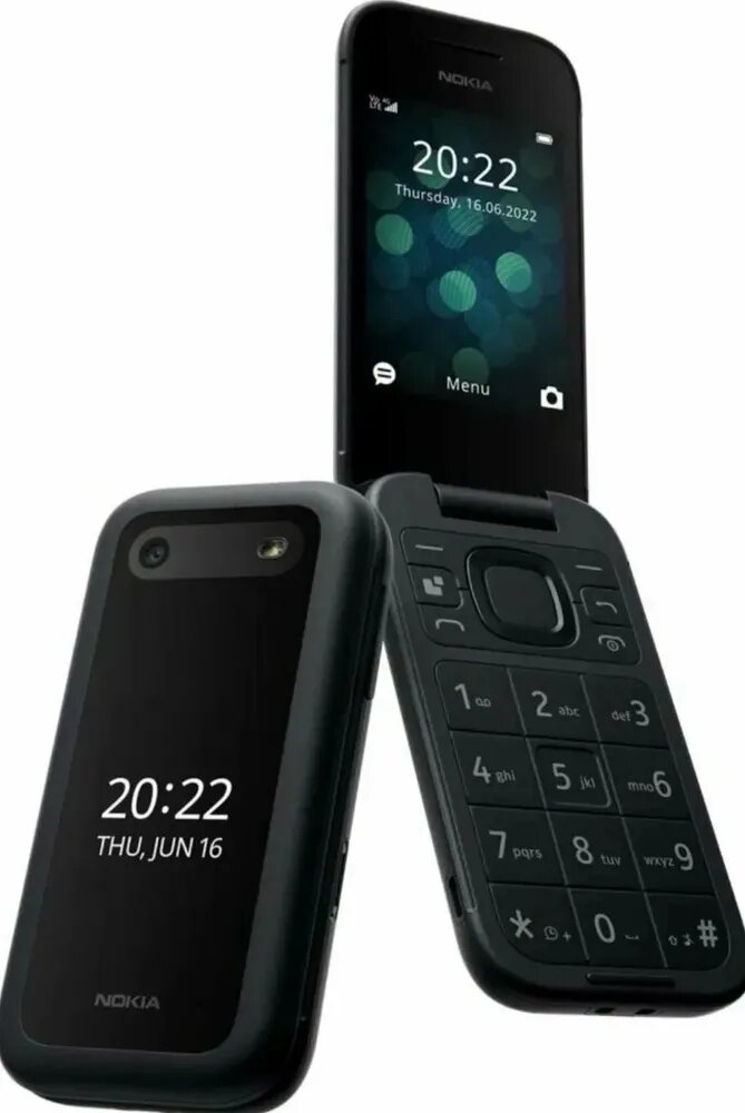Кнопочный телефон Nokia 2660 TA-1469 DS, официальная гарантия , черный