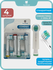 4 шт. Насадки для зубной щетки oral b чистый ЗУБ STANDART для эле...