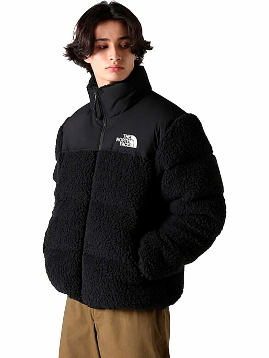 Пуховик The North Face High Pile Nuptse Jacket, размер M, черный