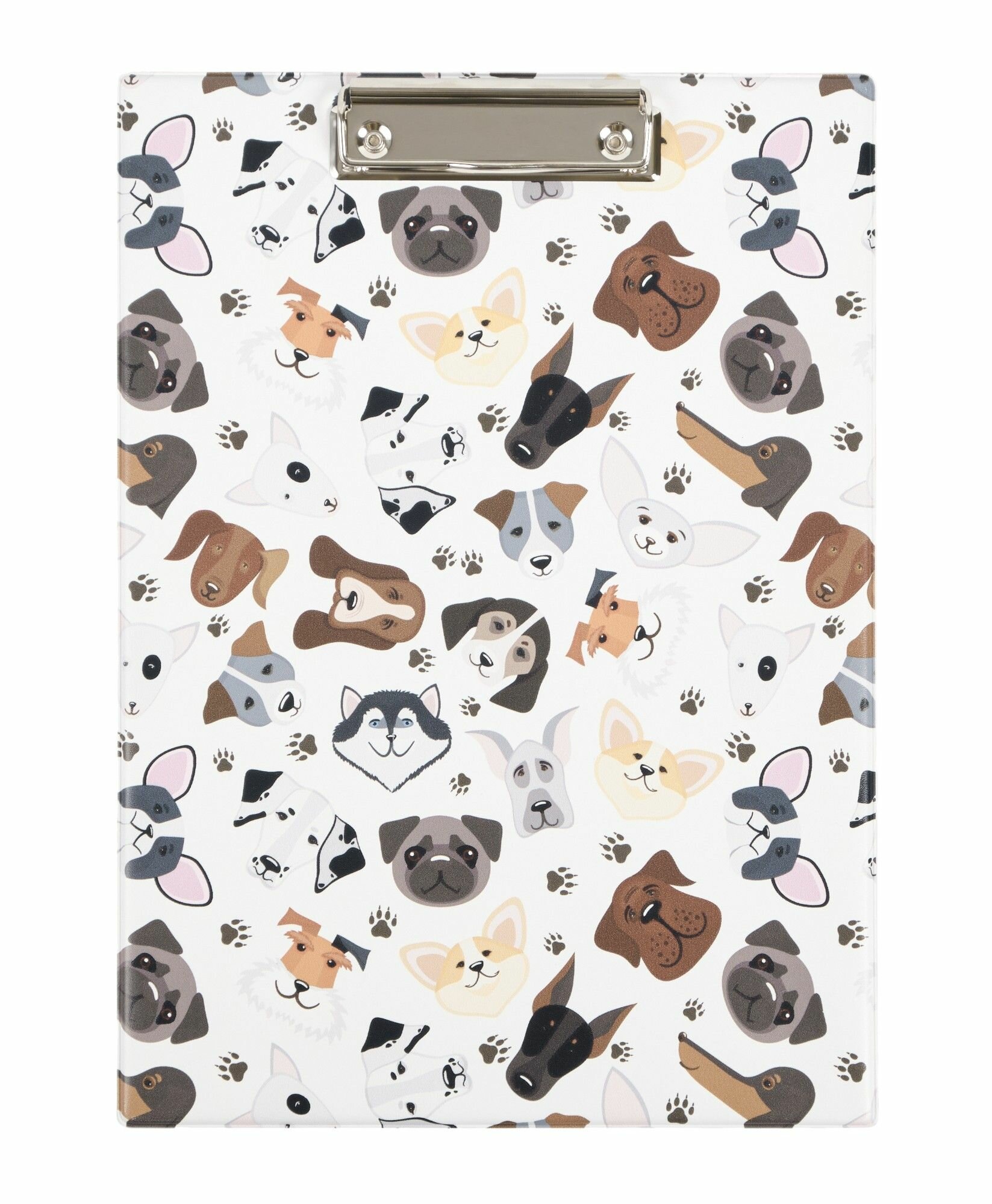 Планшет для бумаги канцелярский с зажимом с принтом "Собачки" — фото 1