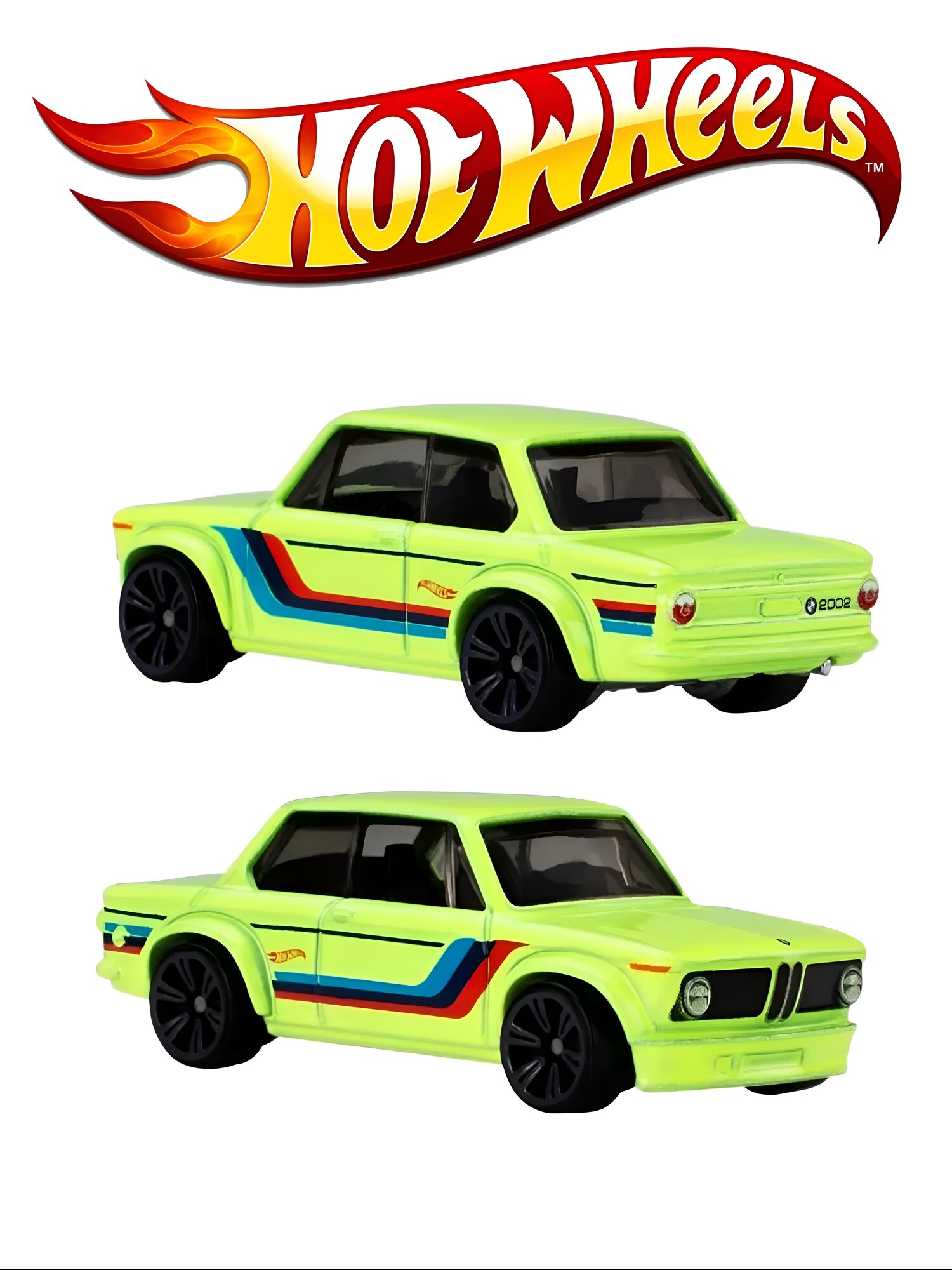 Машинка Hot Wheels Neon Speeders BMW 2002  1 64  металл пластик