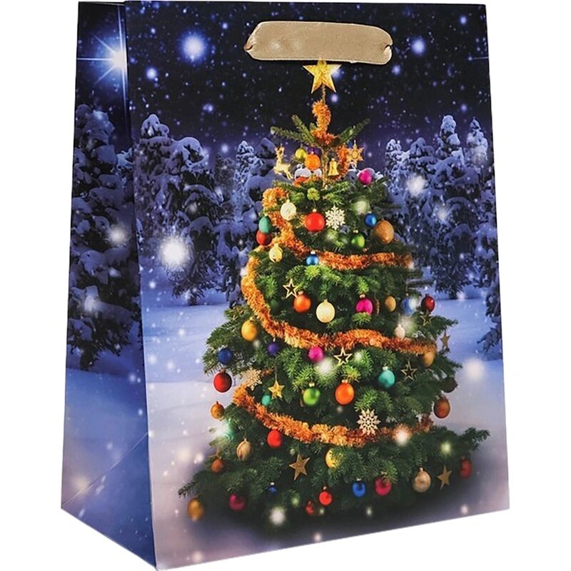 Пакет подарочный лам. Елочка18х23х10см 10462604 НГ