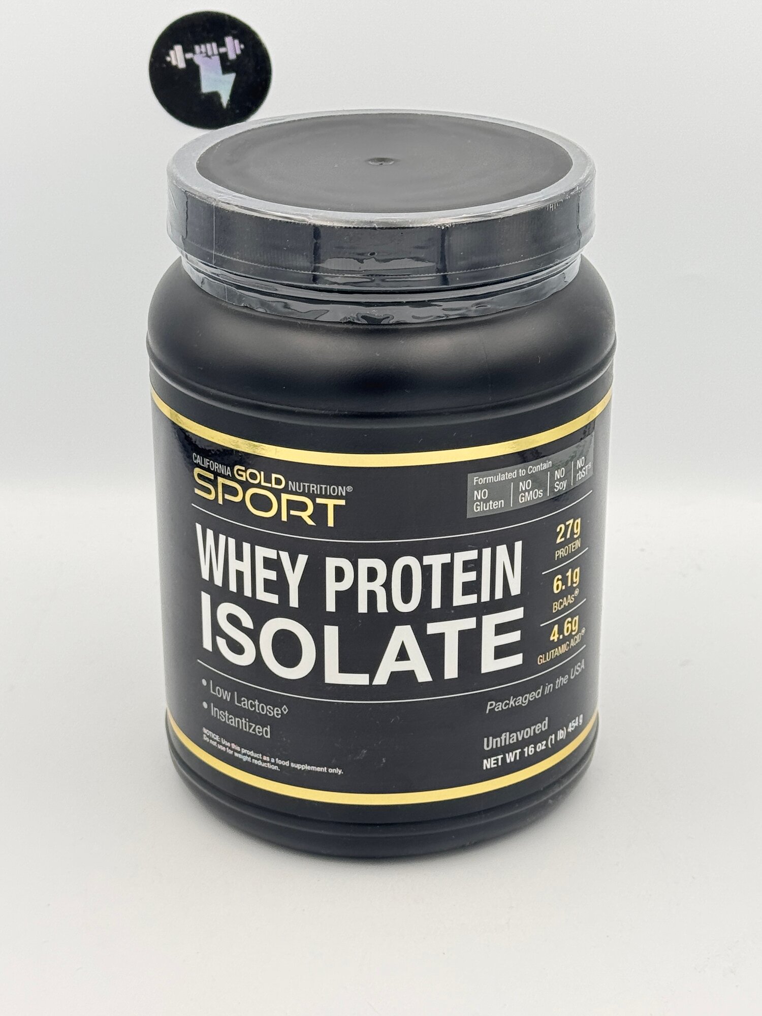 CGN Whey Protein ISOLATE 454g без вкуса натуральный без добавок — фото 1