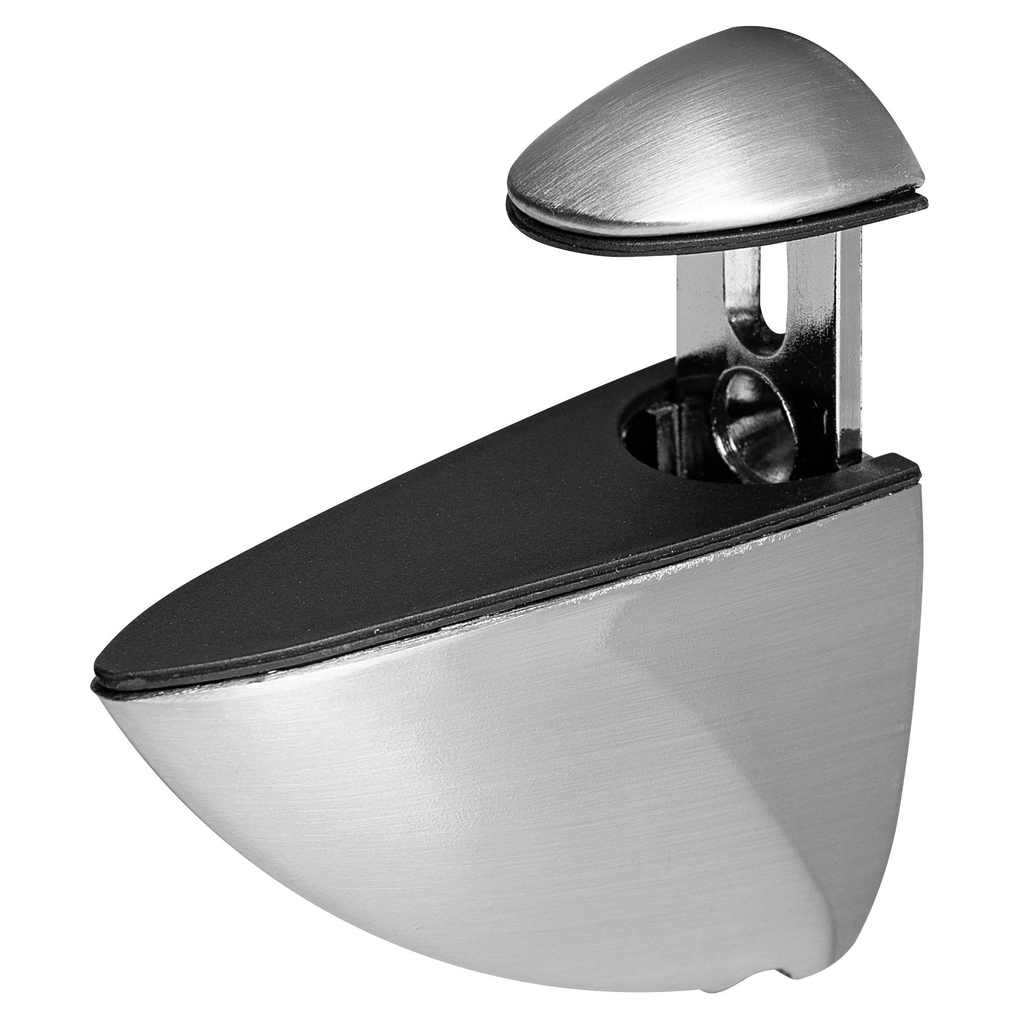 Полкодержатель Пеликан 70x27x60 мм ЦАМ цвет никель